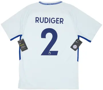 2017-18 Chelsea Away Shirt Rudiger #2 (M)