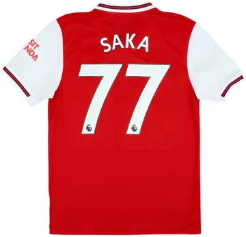 2019-20 Arsenal Home Shirt Saka #77 - 10/10 - (M)