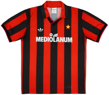 1990-91 AC Milan Home Shirt - 10/10 - (S)