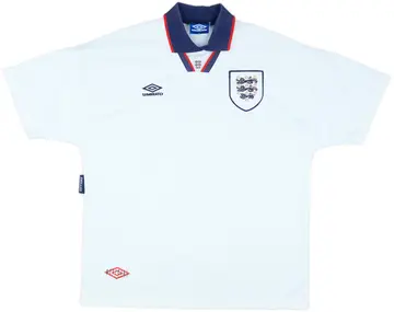 1993-95 England Home Shirt - 10/10 - (XL)