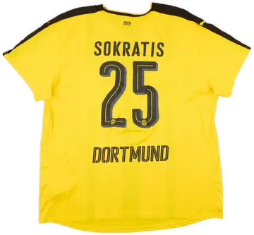 2016-17 Borussia Dortmund Home Shirt Sokratis #25 (3XL)