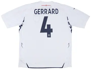 2007-09 England Home Shirt Gerrard #4 (XXL)