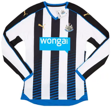 2015-16 Newcastle Player Issue ACTV Fit Home L/S Shirt (XL)