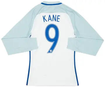 2016-17 England Player Issue Home L/S Shirt Kane #9 (S)