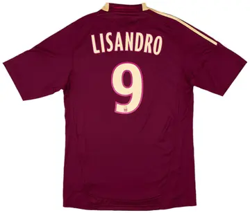 2010-11 Lyon Away Shirt Lisandro #9 (M)
