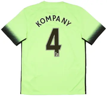 2015-16 Manchester City Third Shirt Kompany #4 (M)