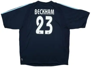 2003-04 Real Madrid Away Shirt Beckham #23 (XL)