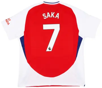 2024-25 Arsenal Home Shirt Saka #7 - 10/10 - (XL)