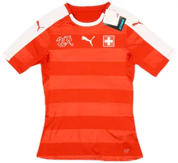 2016-17 Switzerland Authentic (ACTV Fit) Home Shirt (M)