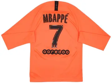 2019-20 Paris Saint-Germain Away L/S Shirt Mbappe #7 (S)