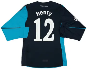 2011-12 Arsenal Player Issue Away L/S Shirt Henry #12 (M)