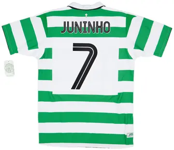 2004-05 Celtic Home Shirt Juninho #7 (M)