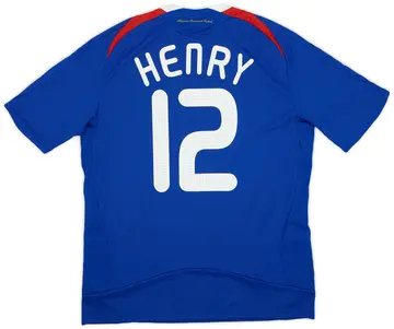 2007-08 France Home Shirt Henry #12 (L)