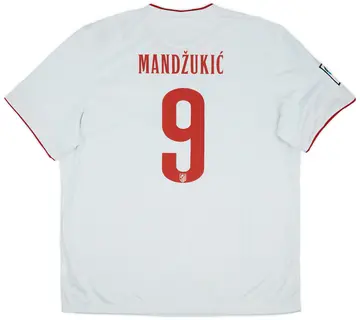 2014-15 Atletico Madrid Away Shirt Mandzukic #9 (XXL)