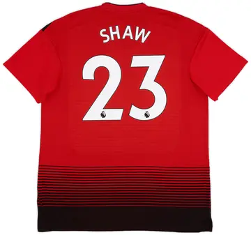 2018-19 Manchester United Home Shirt Shaw #23 (XL)