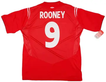 2004-06 England Away Shirt Rooney #9 (XL)