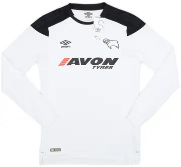 2017-18 Derby County Home L/S Shirt (S)