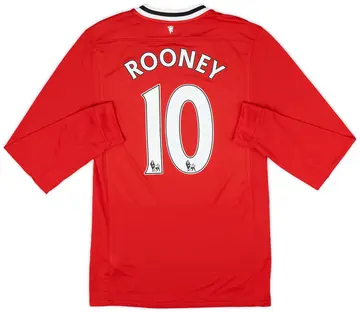 2011-12 Manchester United Home L/S Shirt Rooney #10 (S)