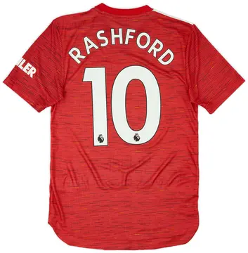 2020-21 Manchester United Authentic Home Shirt Rashford #10 (XS)