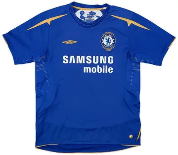 2005-06 Chelsea Centenary Home Shirt - 10/10 - (L.Boys)