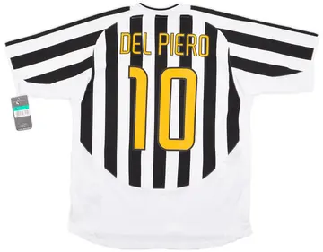 2003-04 Juventus Home Shirt Del Piero #10 (XL)