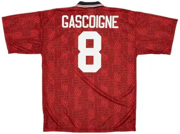 1993-95 England Away Shirt Gascoigne #8 (XL)