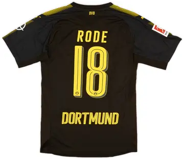 2017-18 Borussia Dortmund Authentic Away Shirt Rode #18 - 10/10 - (M)