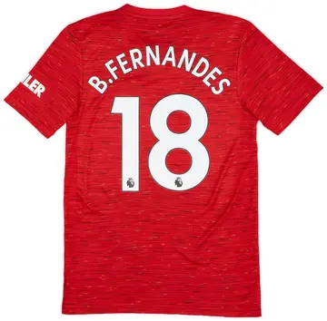 2020-21 Manchester United Home Shirt B.Fernandes #18 (S)