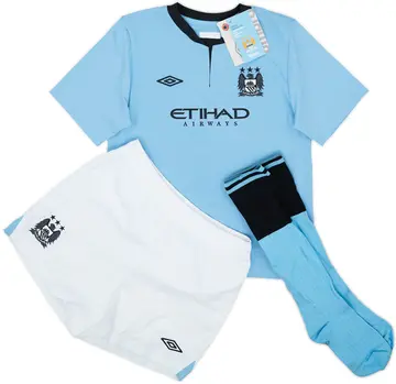2012-13 Manchester City Home Full Kit Kompany #4 (S.Boys)
