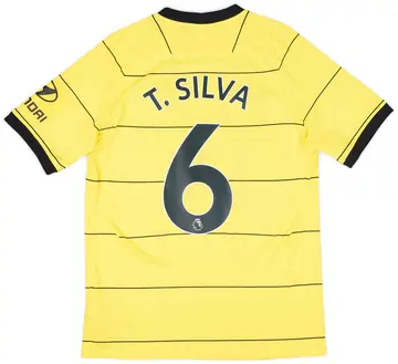 2021-22 Chelsea Away Shirt T.Silva #6 - 10/10 - (M)