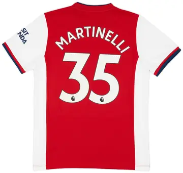 2021-22 Arsenal Home Shirt Martinelli #35 (L)