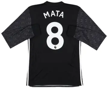 2017-18 Manchester United Away L/S Shirt Mata #8 - 10/10 - (S)