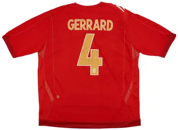2006-08 England Away Shirt Gerrard #4 - 10/10 - (XXL)
