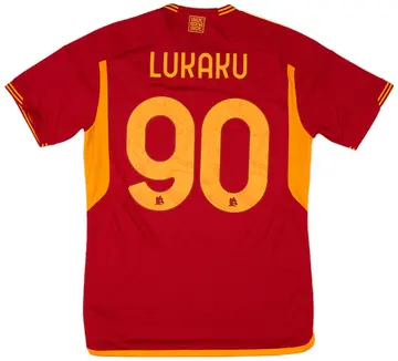 2023-24 Roma Home Shirt Lukaku #90 (M)