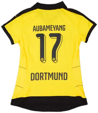 2015-16 Borussia Dortmund Home Shirt Aubameyang #17 (Women's S)