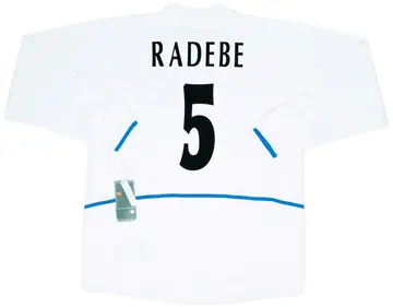 2002-03 Leeds United Home L/S Shirt Radebe #5 (XL)
