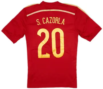 2013-15 Spain Home Shirt S.Cazorla #20 (S)