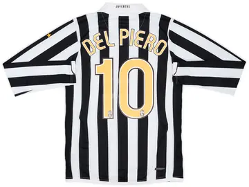 2006-07 Juventus Home L/S Shirt Del Piero #10 (S)