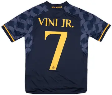 2023-24 Real Madrid Away Shirt Vini Jr. #7 (M.Kids)