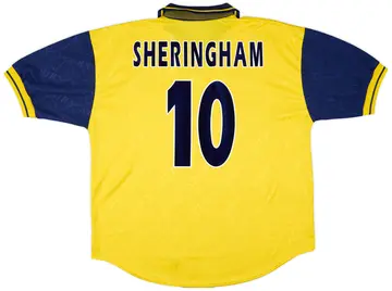 1995-97 Tottenham Third Shirt Sheringham #10 - 10/10 - (XL)