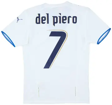 2006 Italy Away Shirt Del Piero #7 (XS)