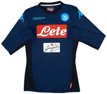 2017-19 Napoli Authentic Third L/S Shirt - 10/10 - (M)