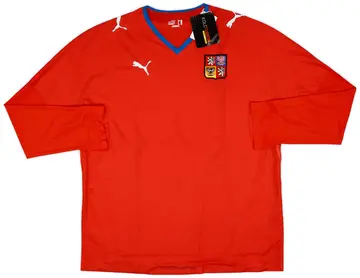 2008-09 Czech Republic Player Issue Home L/S Shirt (3XL)