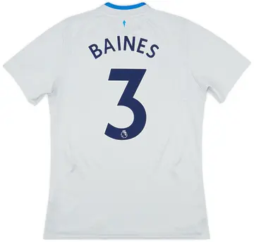 2017-18 Everton Away Shirt Baines #3 - 10/10 - (M)