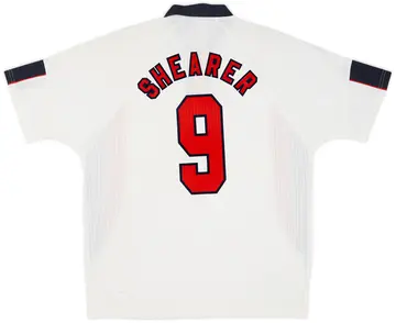 1997-99 England Home Shirt Shearer #9 (XL)
