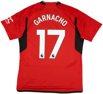 2023-24 Manchester United Home Shirt Garnacho #17 (L)