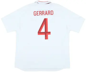 2012-13 England Home Shirt Gerrard #4 (XXL)