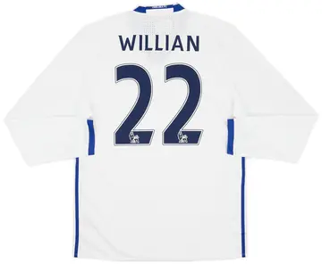 2016-17 Chelsea Player Issue Third L/S Shirt Willian #22 (XL)