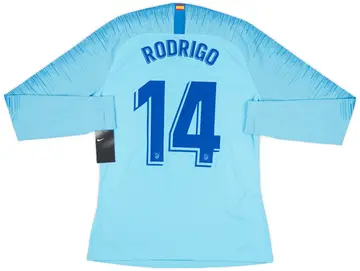 2018-19 Atletico Madrid Player Issue Away L/S Shirt Rodrigo #14 (L)