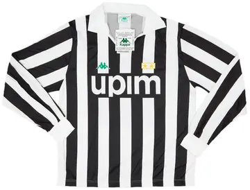 1991-92 Juventus Basic Home L/S Shirt (L)